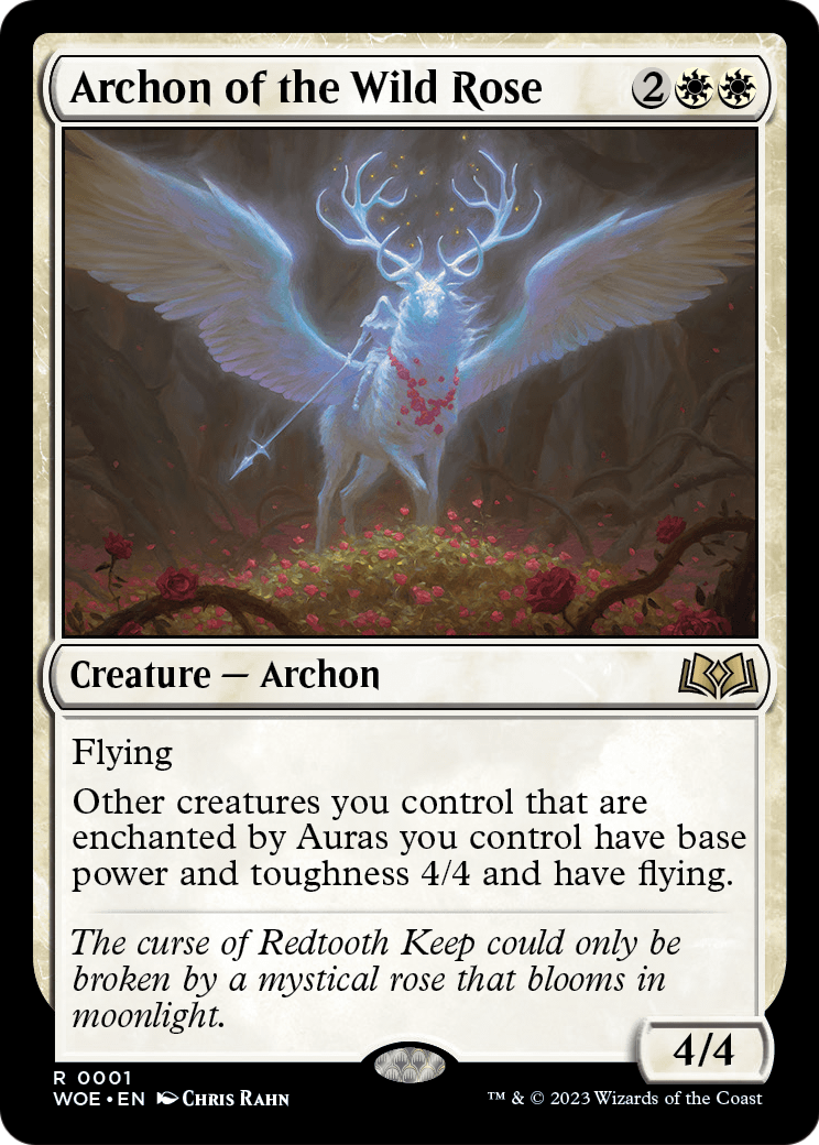 Archon of the Wild Rose (WOE-001) - Wilds of Eldraine