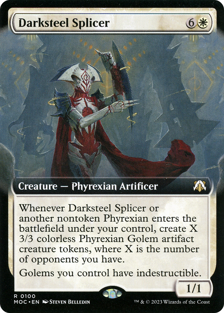Darksteel Splicer (Extended Art) (MOC-100) - March of the Machine Commander: (Extended Art)
