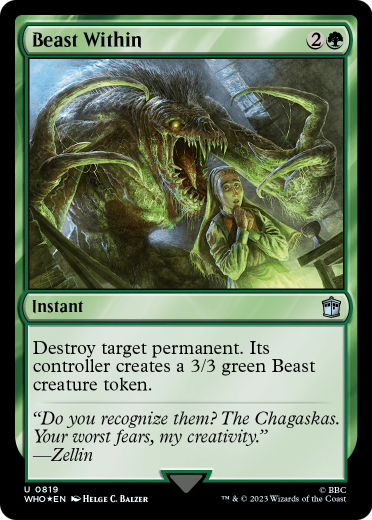 Beast Within (Surge Foil) (WHO-819) - Doctor Who Foil