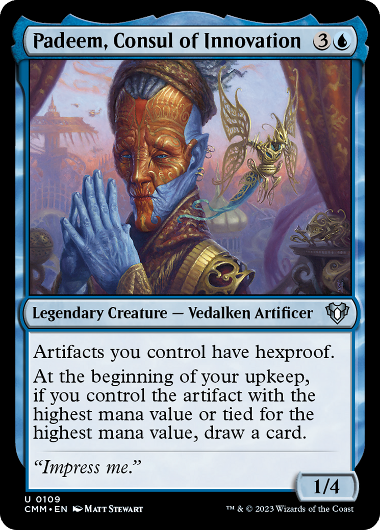 Padeem, Consul of Innovation (CMM-109) - Commander Masters Foil