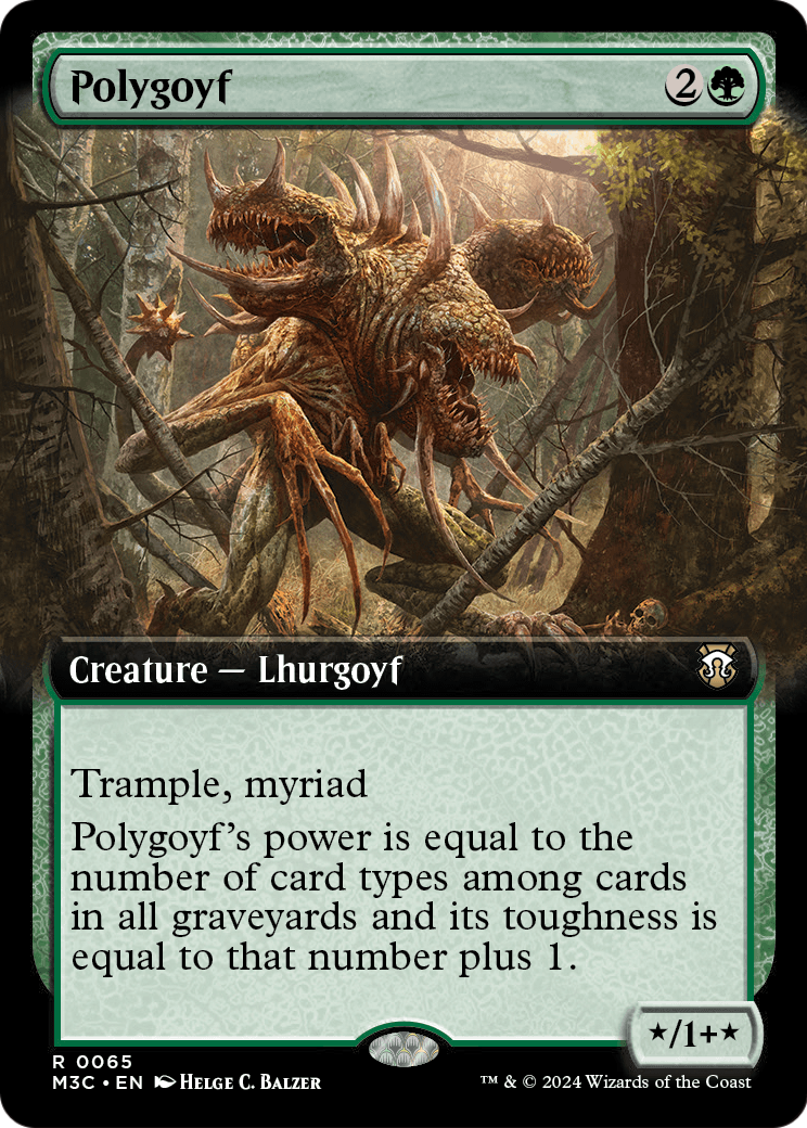 Polygoyf (Extended Art) (M3C-065) - Modern Horizons 3 Commander: (Extended Art)