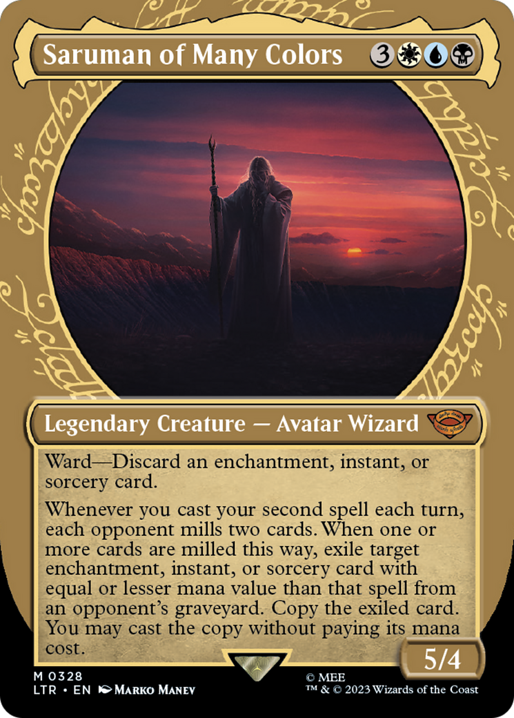 Saruman of Many Colors (Showcase) (LTR-328) - The Lord of the Rings: Tales of Middle-earth: (Showcase) (Borderless)