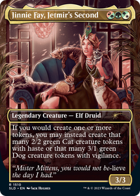 Jinnie Fay, Jetmir's Second (Display Commander) - Thick Stock (SLD-1556) - Secret Lair Drop (Borderless)