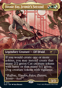 Jinnie Fay, Jetmir's Second (Display Commander) - Thick Stock (SLD-1556) - Secret Lair Drop (Borderless)