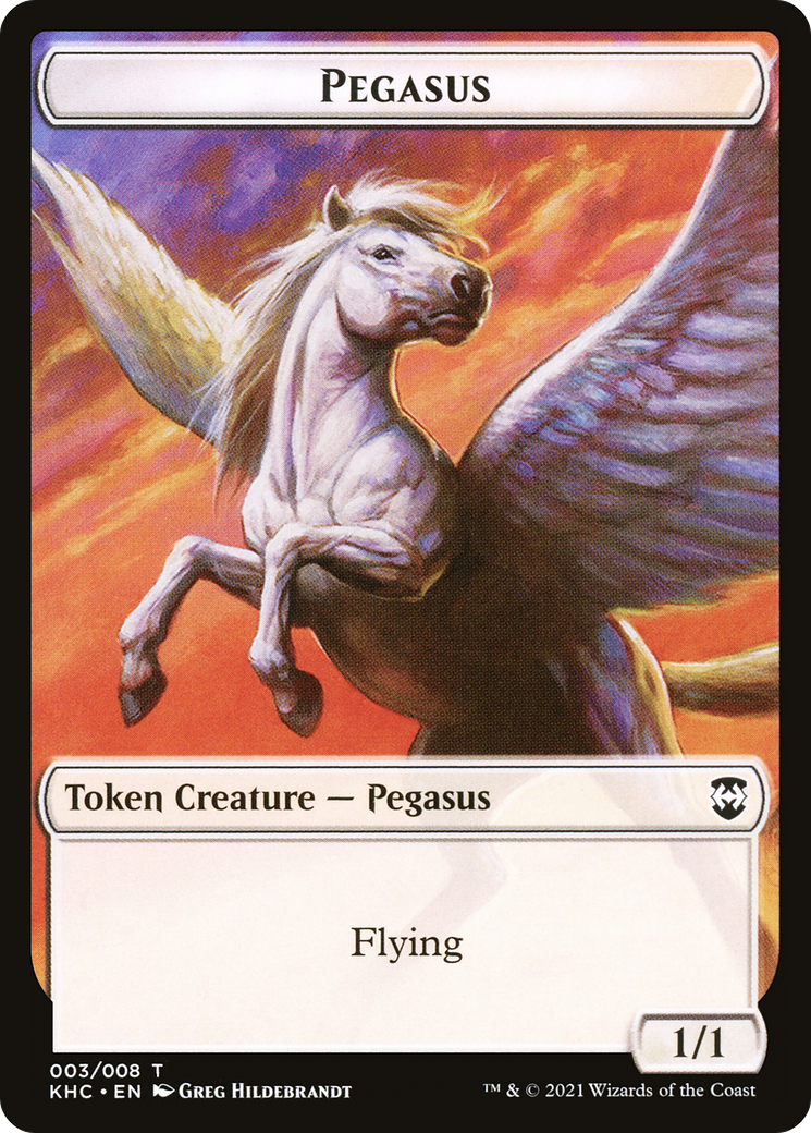 Pegasus (TKHC-003) - Kaldheim Commander Tokens