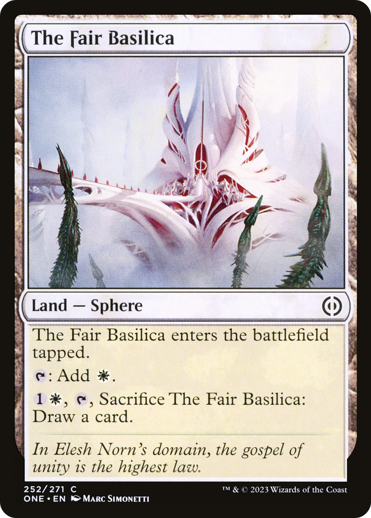 The Fair Basilica (ONE-252) - Phyrexia: All Will Be One Foil