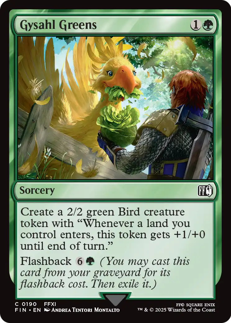 Gysahl Greens (FIN-190) - FINAL FANTASY Foil