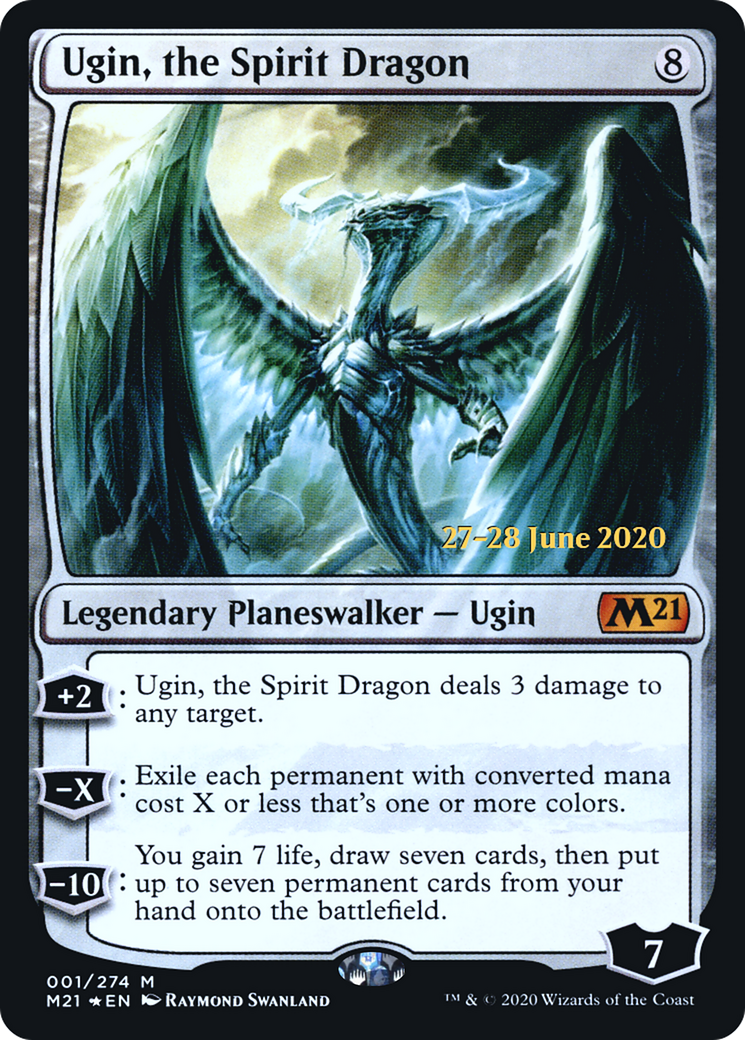 Ugin, the Spirit Dragon (PRE-001) - Core Set 2021 Promos Foil