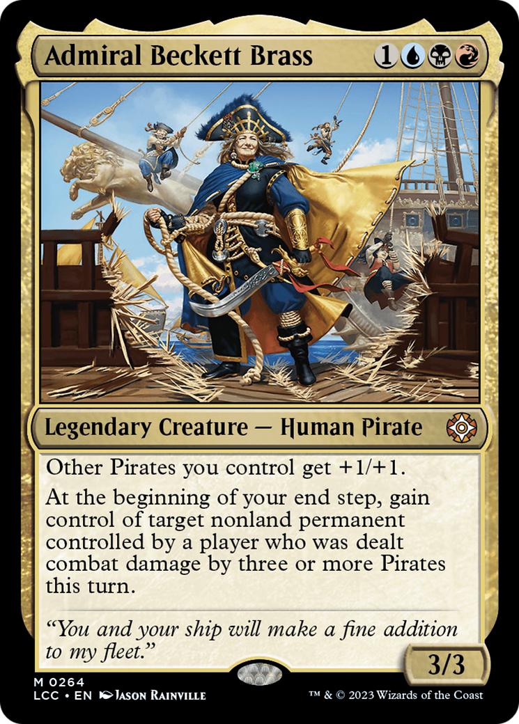 Admiral Beckett Brass (LCC-264) - The Lost Caverns of Ixalan Commander