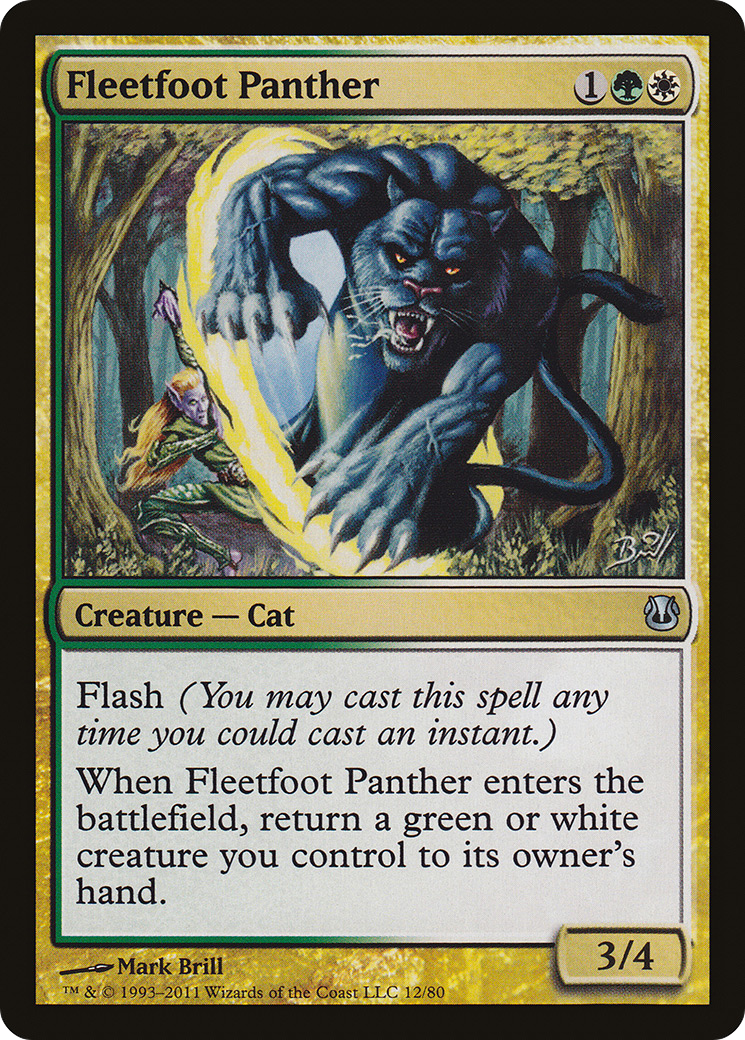 Fleetfoot Panther (DDH-012) - Duel Decks: Ajani vs. Nicol Bolas