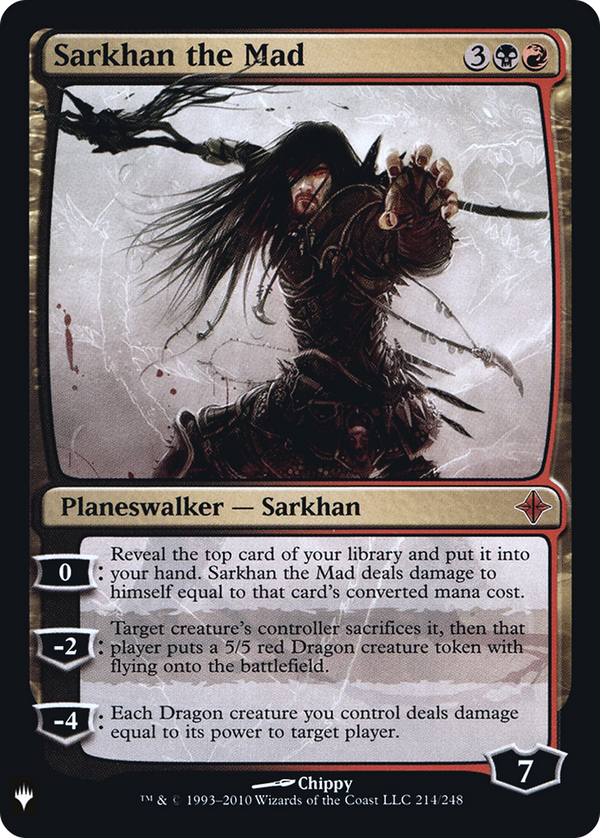 Sarkhan the Mad (LIST-214) - The List Foil