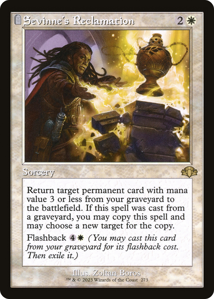 Sevinne's Reclamation (Retro Frame) (DMR-273) - Dominaria Remastered: (tombstone) Foil