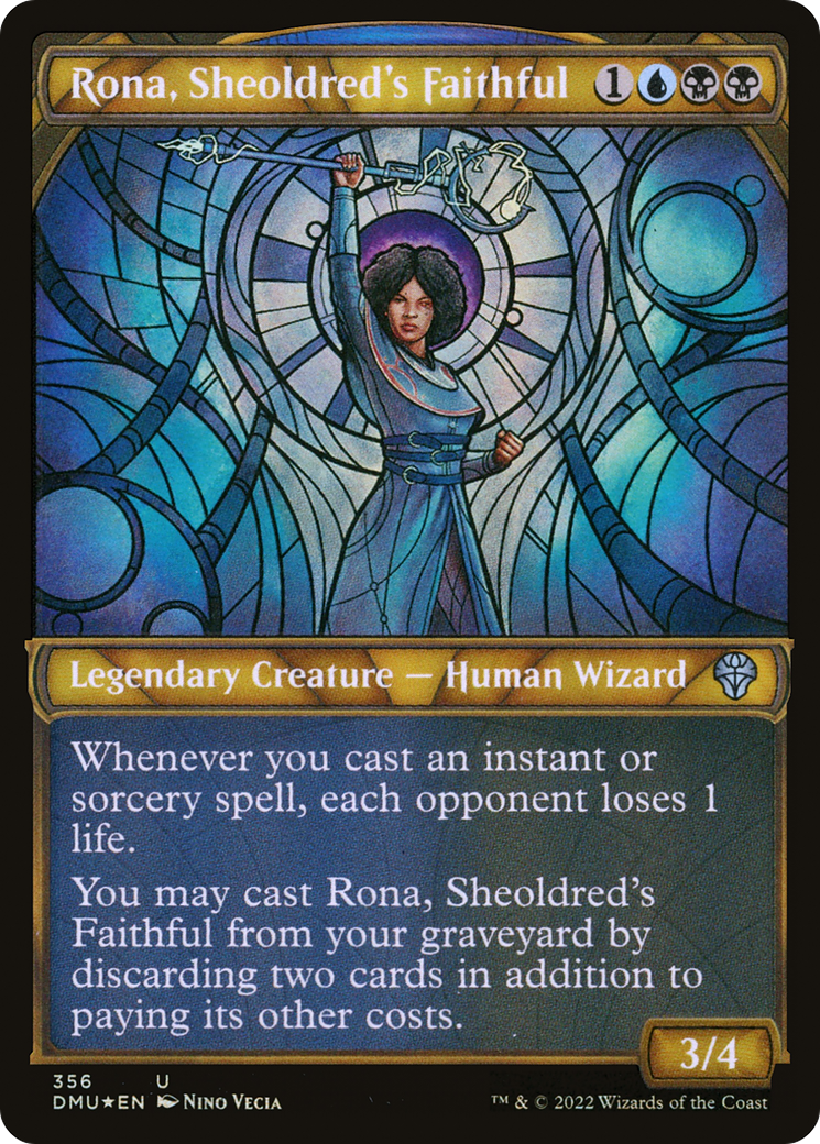 Rona, Sheoldred's Faithful (Textured Foil) (DMU-356) - Dominaria United: (Showcase) Foil