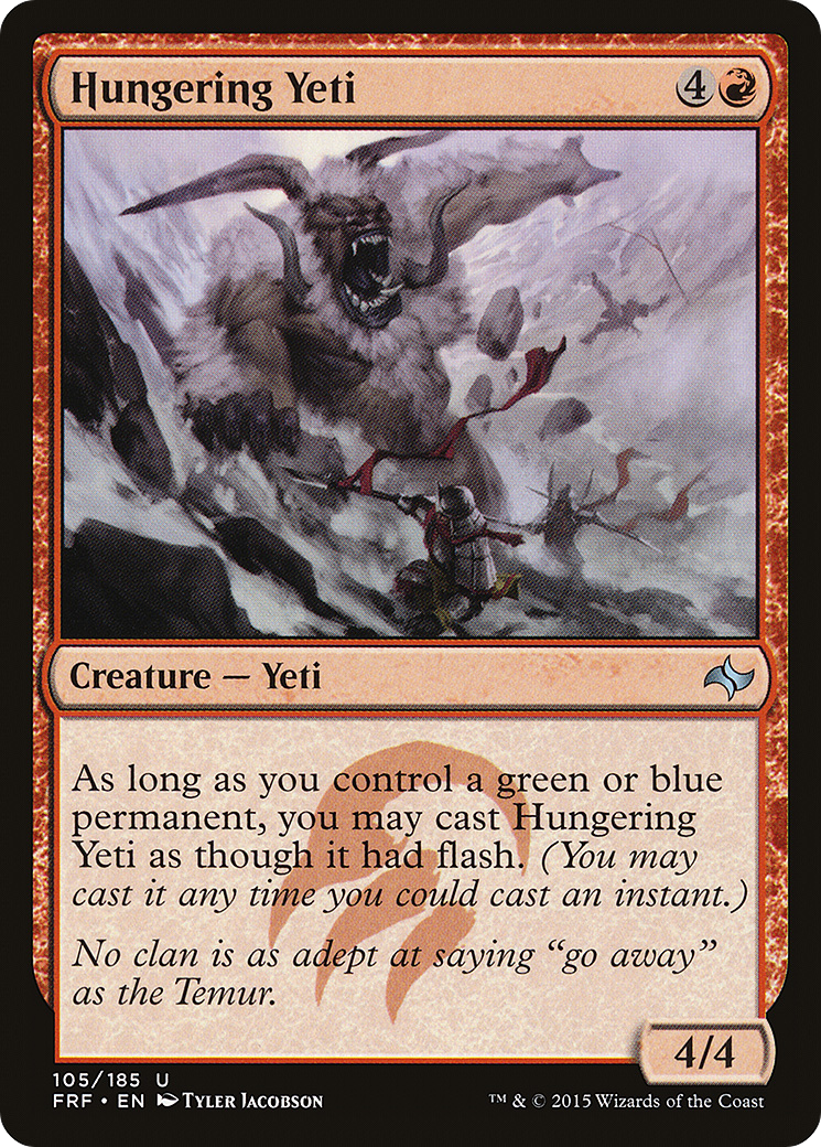 Hungering Yeti (FRF-105) - Fate Reforged Foil