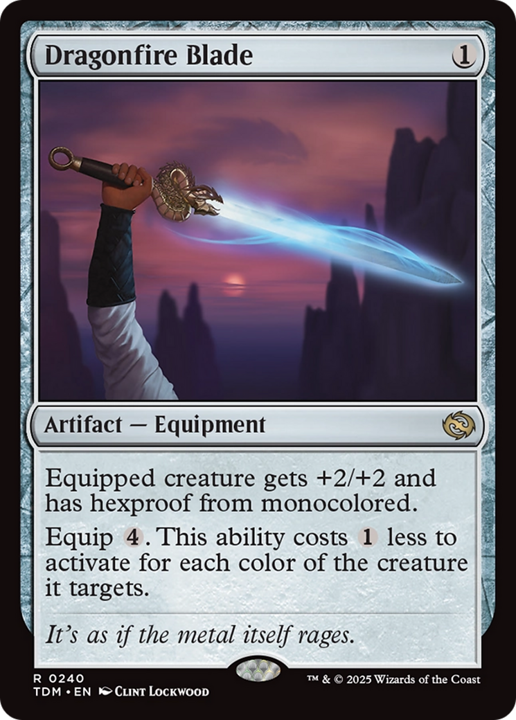 Dragonfire Blade (TDM-240) - Tarkir: Dragonstorm