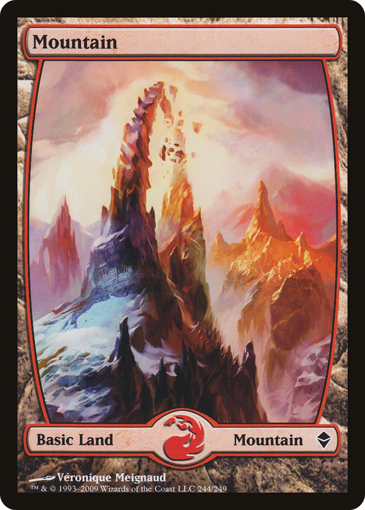 Mountain (244) - Full Art (ZEN-244) - Zendikar