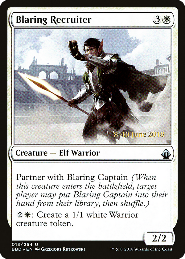 Blaring Recruiter (LARP-013) - Battlebond Promos Foil