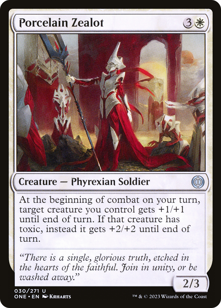 Porcelain Zealot (ONE-030) - Phyrexia: All Will Be One