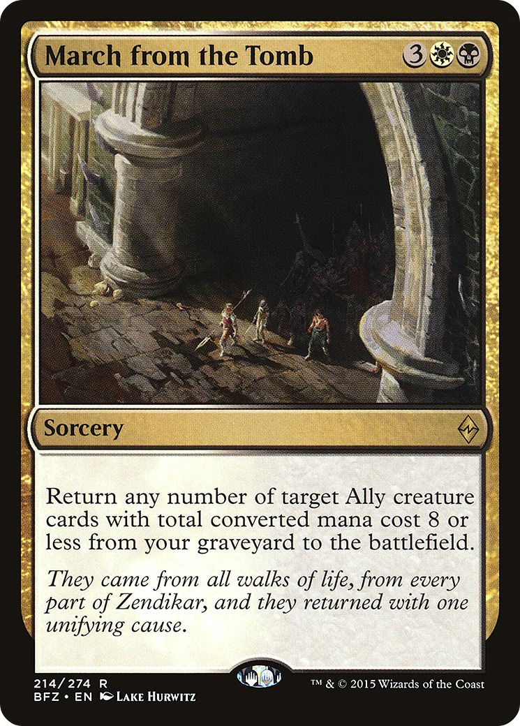 March from the Tomb (BFZ-214) - Battle for Zendikar Foil