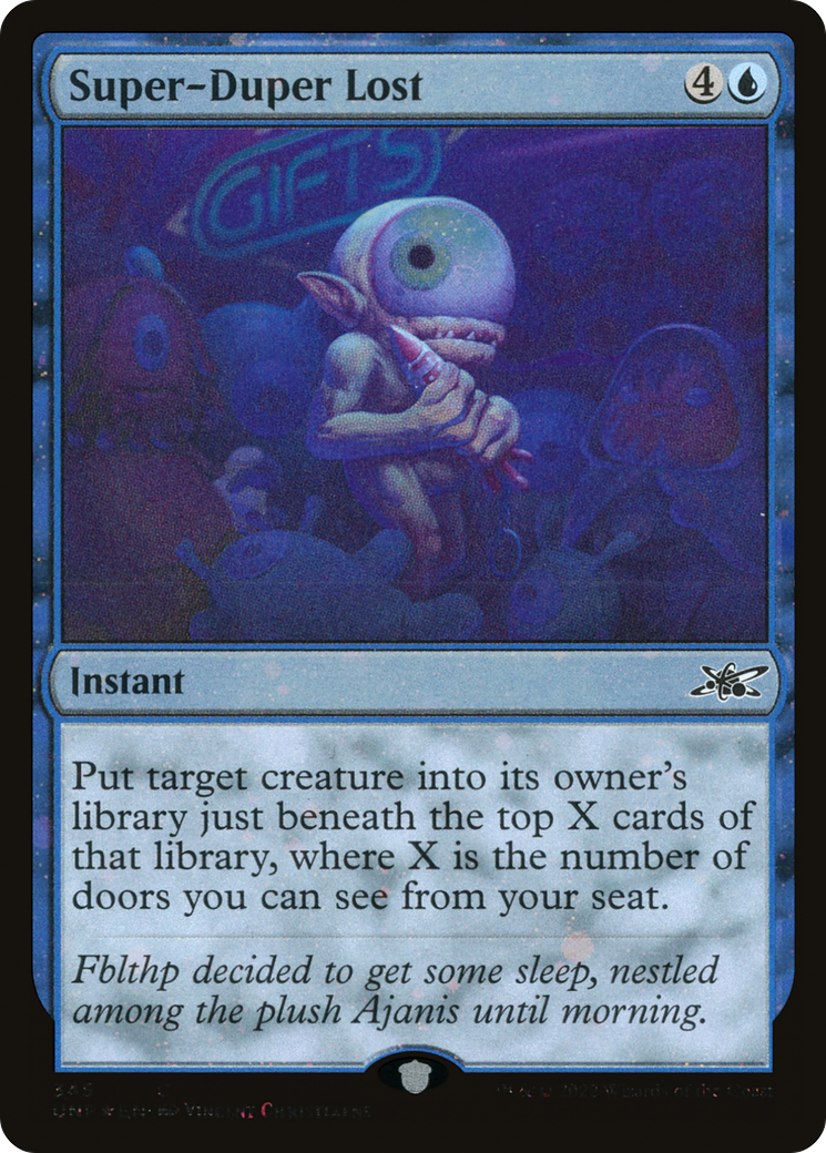 Super-Duper Lost (Galaxy Foil) (UNF-345) - Unfinity Foil