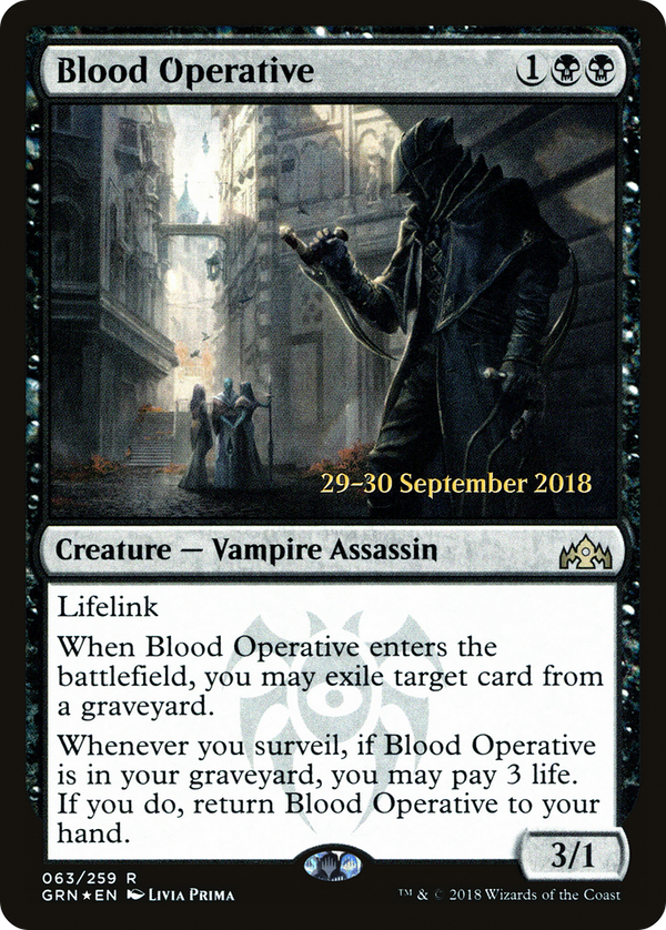 Blood Operative (PRE-063) - Guilds of Ravnica Promos Foil