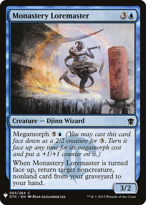 Monastery Loremaster (LIST-063) - The List