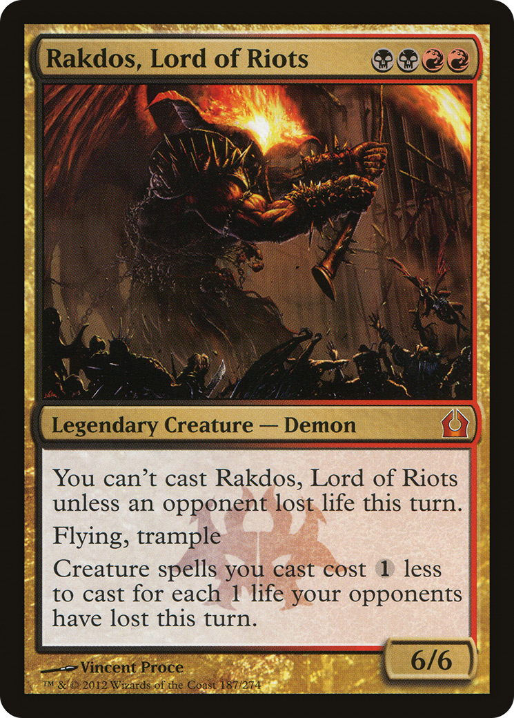 Rakdos, Lord of Riots (RTR-187) - Return to Ravnica Foil