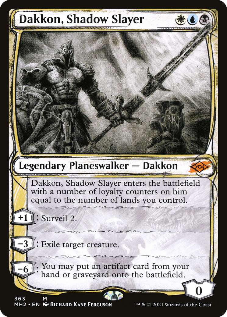 Dakkon, Shadow Slayer (Showcase) (MH2-363) - Modern Horizons 2: (Showcase)
