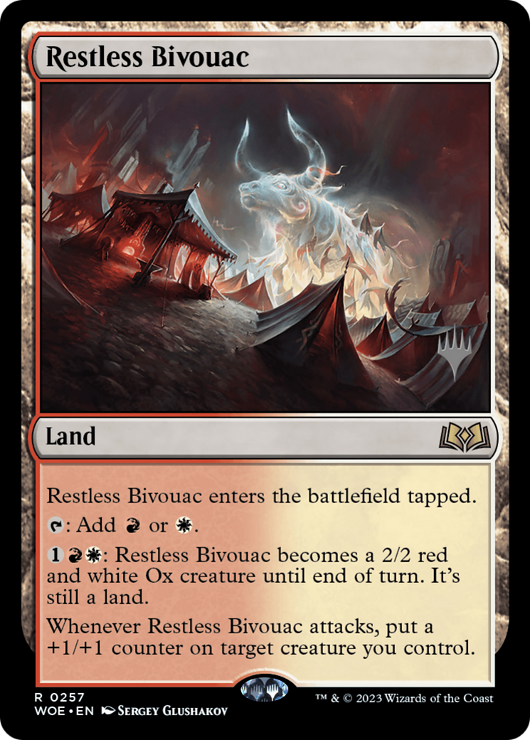 Restless Bivouac (PPWOE-257) - Wilds of Eldraine Promos
