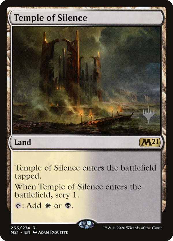 Temple of Silence (PPM21-255) - Core Set 2021 Promos Foil