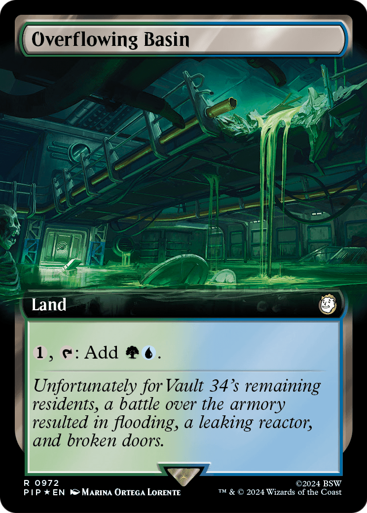 Overflowing Basin (Extended Art) (Surge Foil) (PIP-972) - Fallout: (Extended Art) Foil