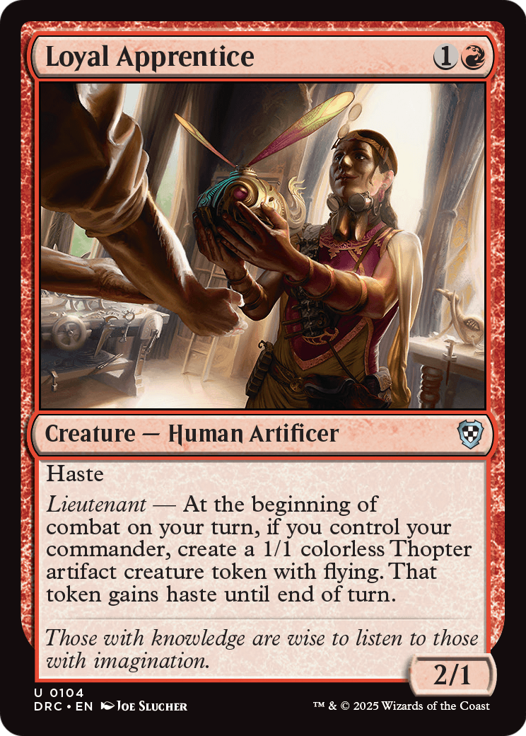Loyal Apprentice (DRC-104) - Commander: Aetherdrift