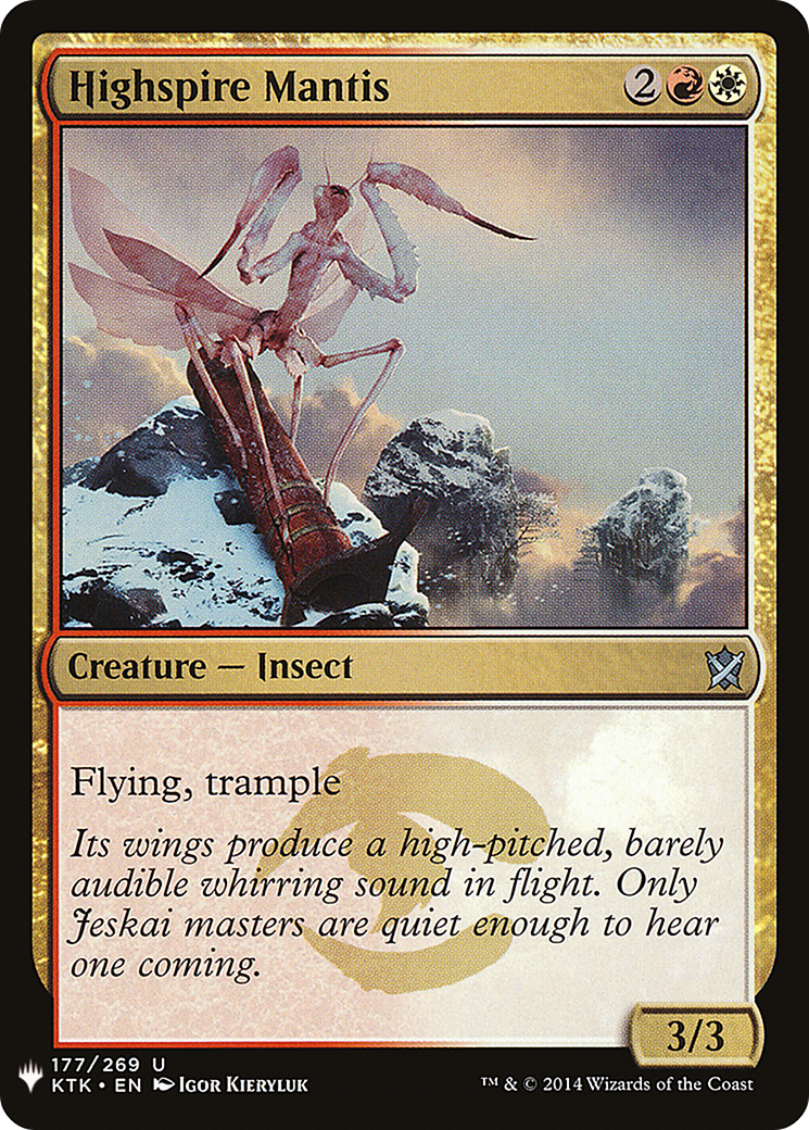 Highspire Mantis (LIST-KTK-177) - The List