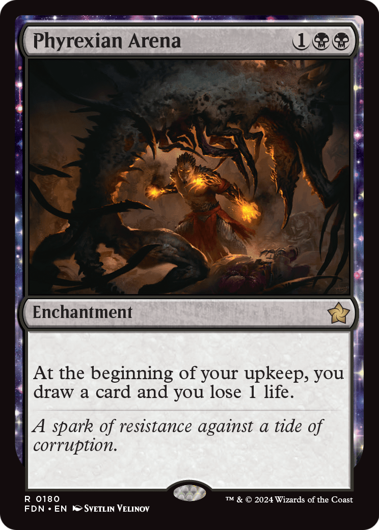 Phyrexian Arena (FDN-180) - Foundations: (enchantment) Foil