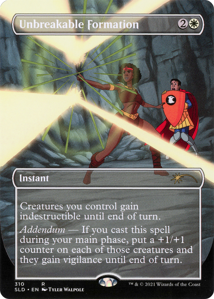 Unbreakable Formation (SLD-310) - Secret Lair Drop (Borderless) Foil