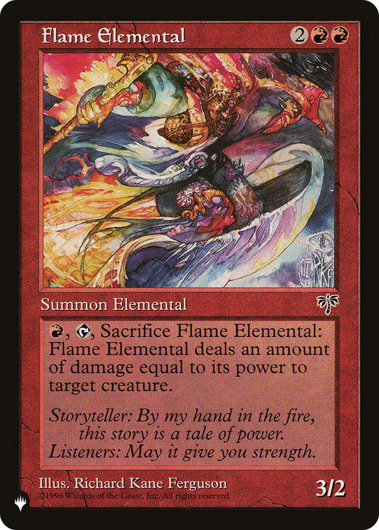 Flame Elemental (LIST-) - The List