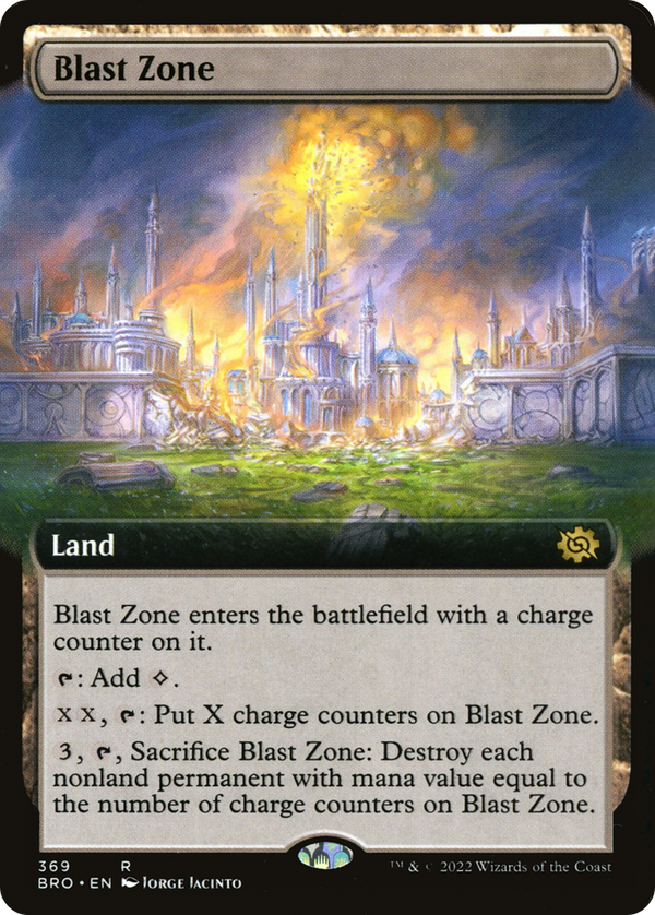 Blast Zone (Extended Art) (BRO-369) - The Brothers' War: (Extended Art)