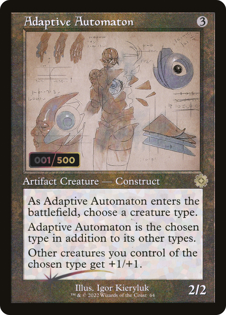 Adaptive Automaton (Schematic) (Serial Numbered) (BRR-064) - The Brothers' War Retro Artifacts Foil