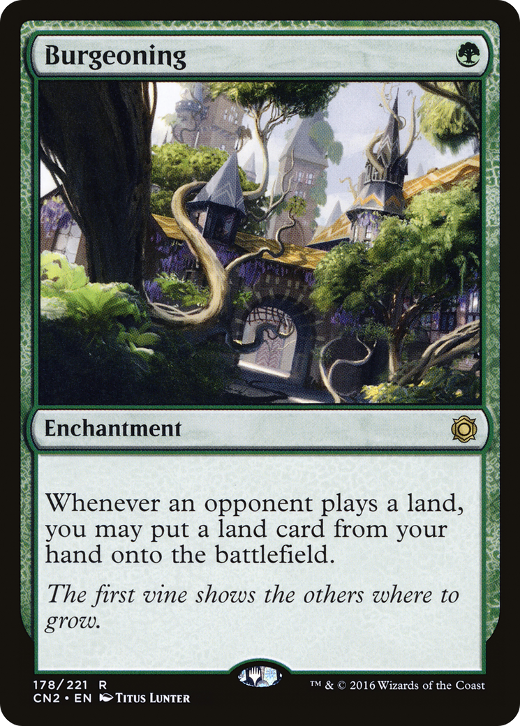 Burgeoning (CN2-178) - Conspiracy: Take the Crown Foil
