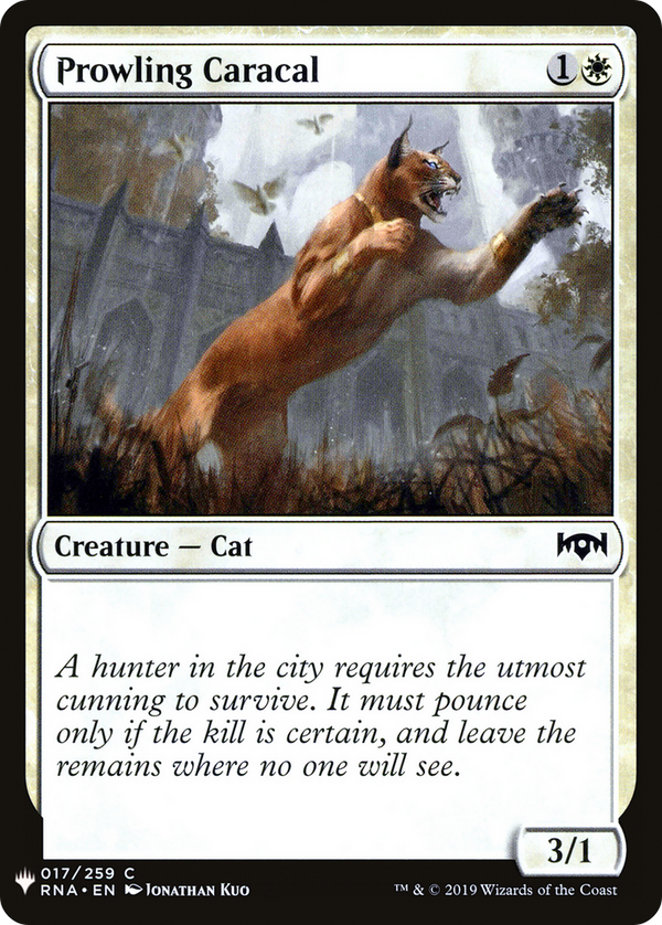 Prowling Caracal (LIST-017) - The List