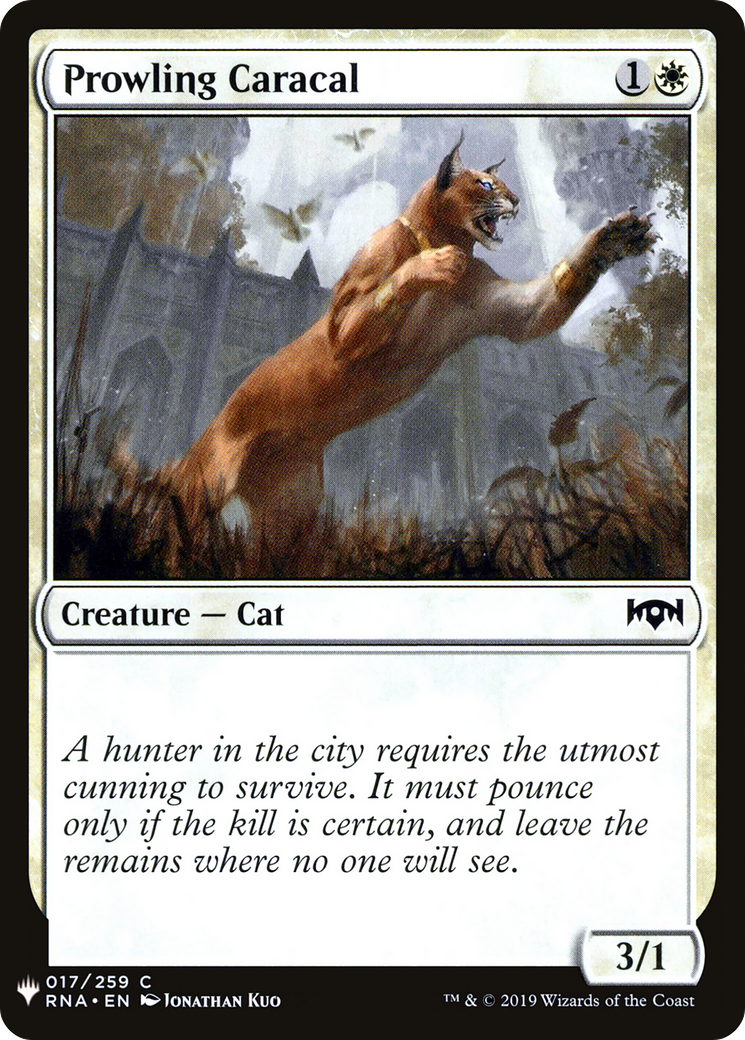 Prowling Caracal (LIST-017) - The List