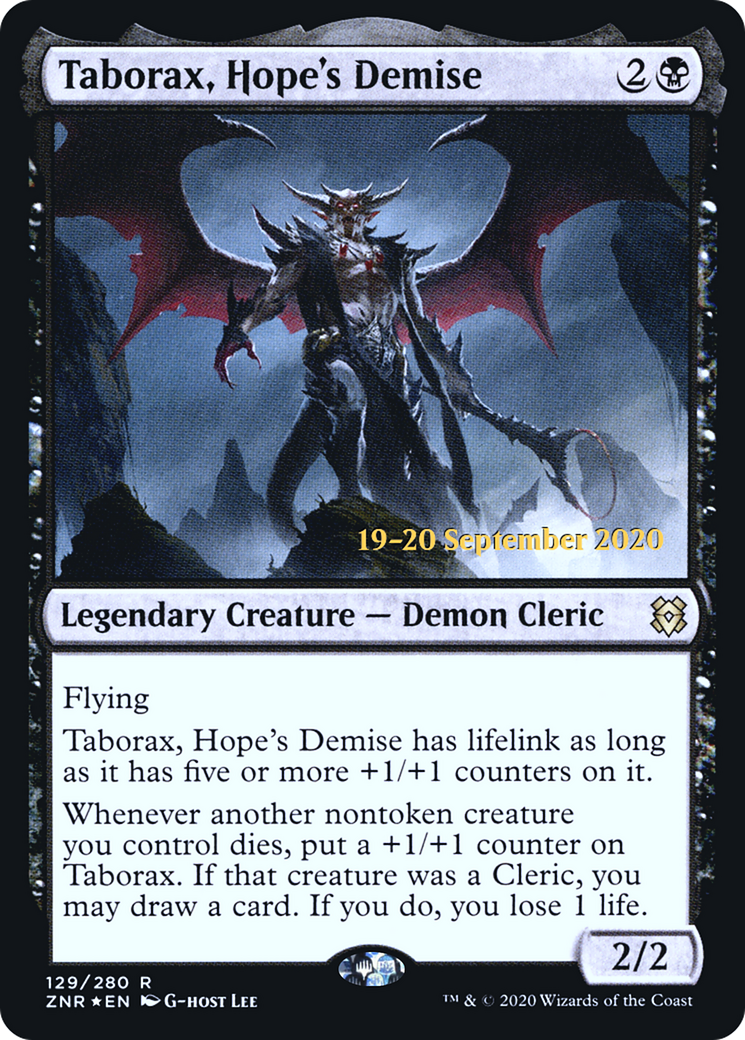 Taborax, Hope's Demise (PRE-129S) - Zendikar Rising Promos Foil