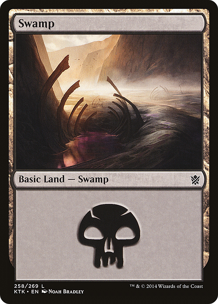 Swamp (258) (KTK-258) - Khans of Tarkir Foil