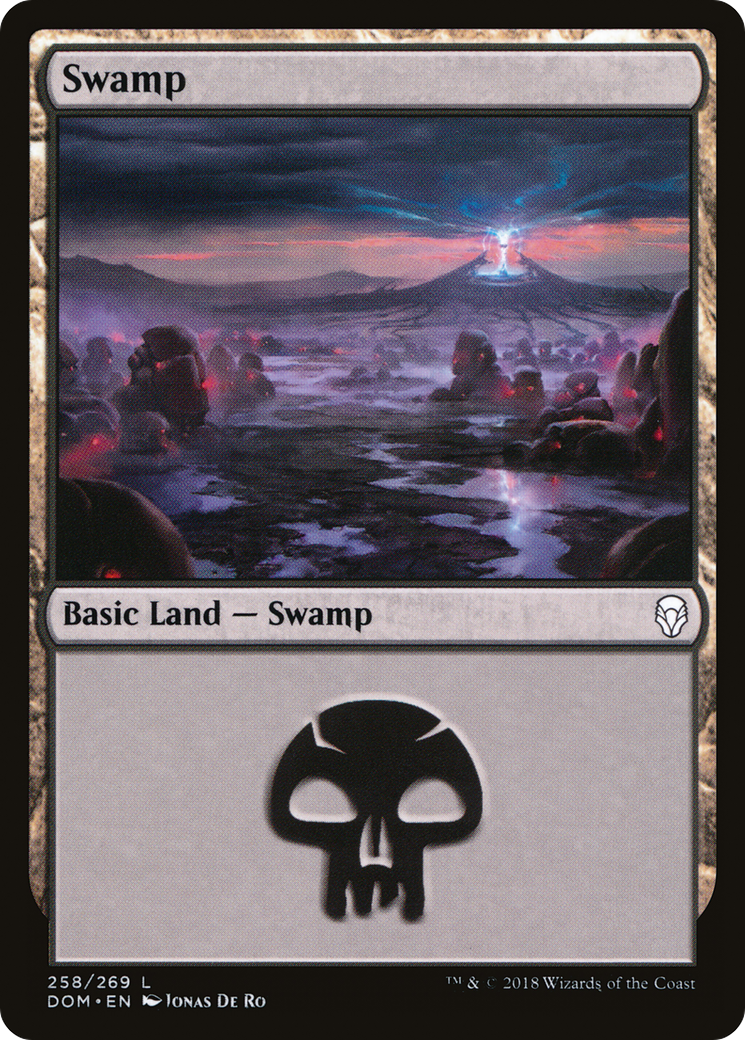 Swamp (258) (DOM-258) - Dominaria Foil