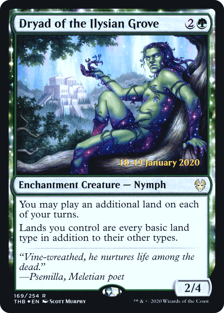 Dryad of the Ilysian Grove (PRE-169) - Theros Beyond Death Promos: (enchantment) Foil