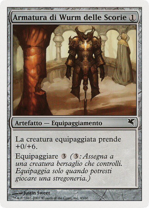 Slagwurm Armor (Italian) - "Armatura di Wurm delle Scorie" (PSAL-L43) - Salvat 2005