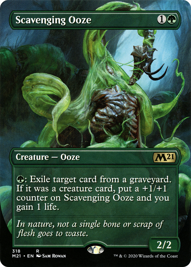 Scavenging Ooze (Alternate Art) (M21-318) - Core Set 2021 (Borderless)