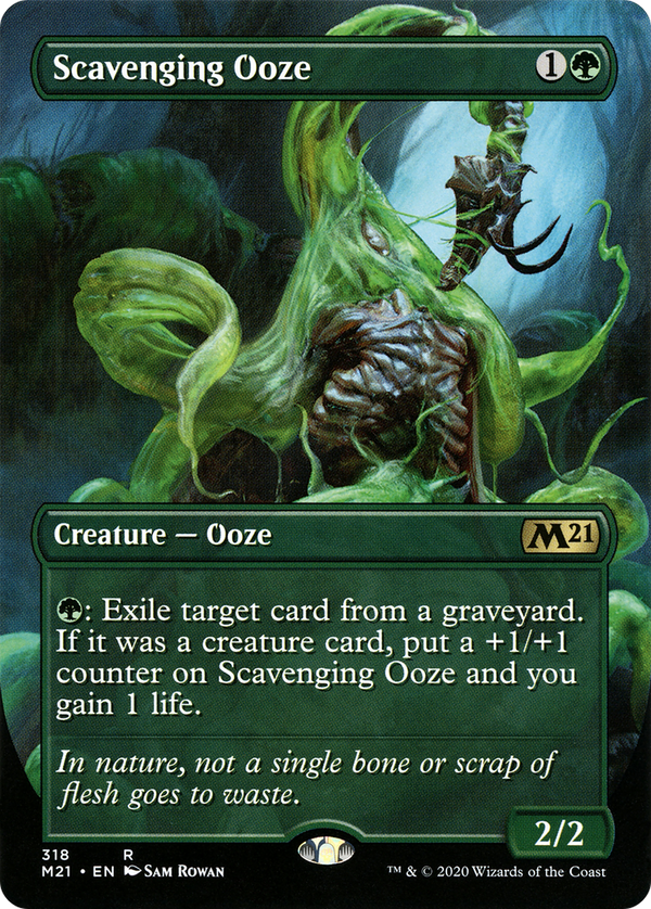 Scavenging Ooze (Alternate Art) (M21-318) - Core Set 2021 (Borderless) Foil