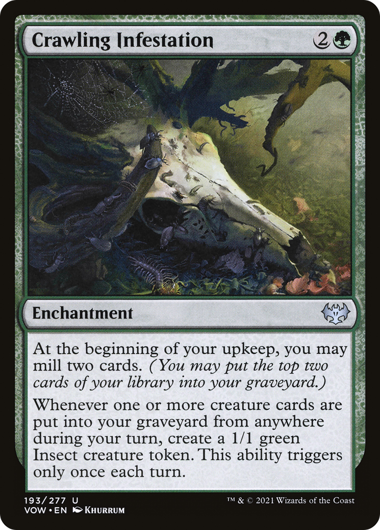 Crawling Infestation (VOW-193) - Innistrad: Crimson Vow Foil
