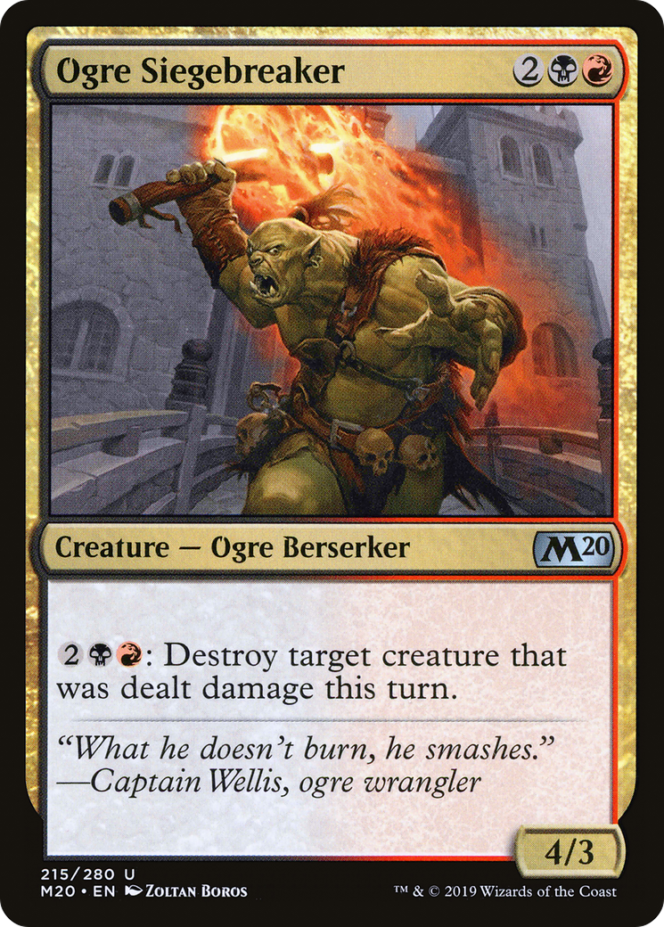 Ogre Siegebreaker (M20-215) - Core Set 2020 Foil
